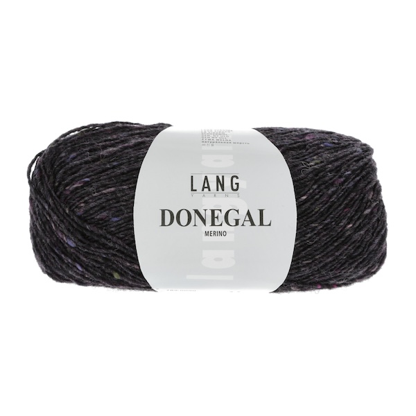 Donegal tweed mørk lilla 0090